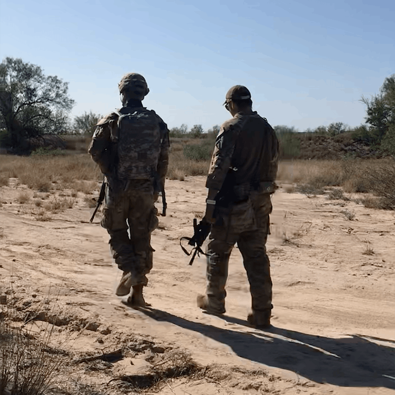 Two National Guard soldiers